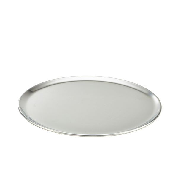 Aluminium Coupe Serviertablett 12" / 30,5 cm PT-CS12 by Genware color Svart
