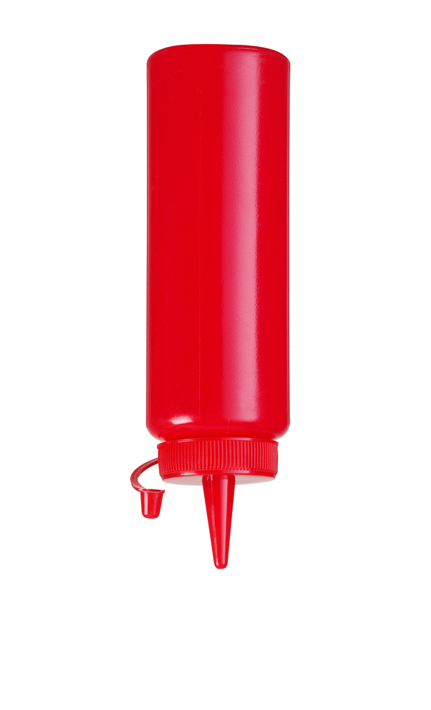 Hendi Quetschflasche Rot Kunststoff 200ml 558010 by Hendi color Svart