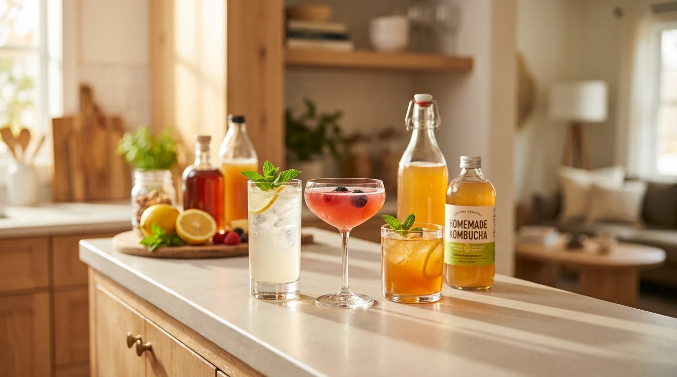 Kombucha Cocktail Guide: Frische Rezepte mit fermentiertem Tee