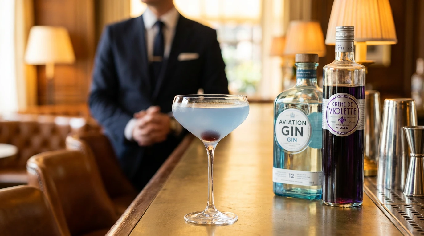 Aviation Cocktail Rezept: Der schöne blaue Klassiker