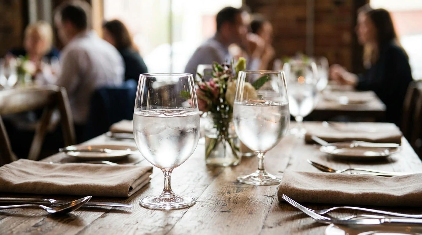 Wassergläser für Restaurants: Eleganz und Haltbarkeit in einem