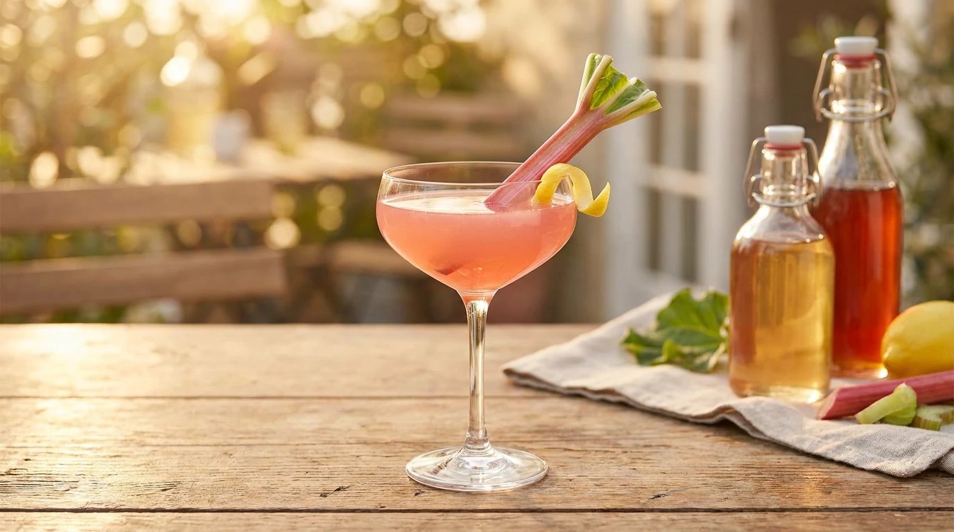 Zaubern Sie einen magischen Cocktail mit Rhabarbersirup – hier gibt’s das Rezept