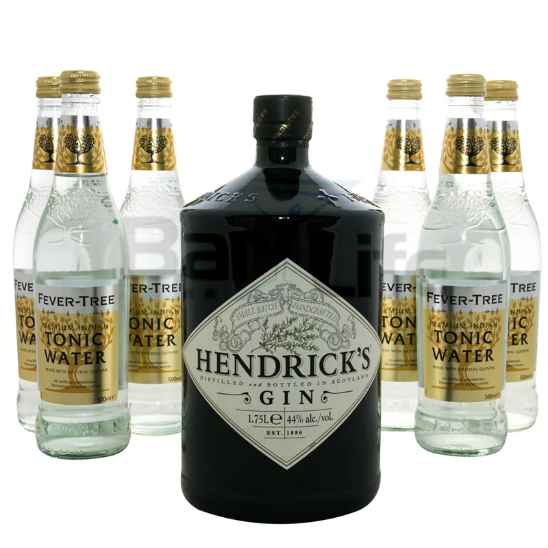 Gin & Tonic Set: Hendrick's Gin Magnum & Fever-Tree Tonic 00011Barlife by Barlife color Svart