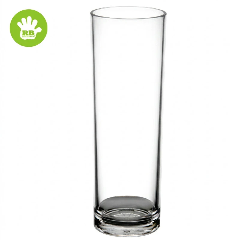 Longdrinkglas 20 cl aus klarem Polycarbonat FAN22-T by Rbdrinks color Svart