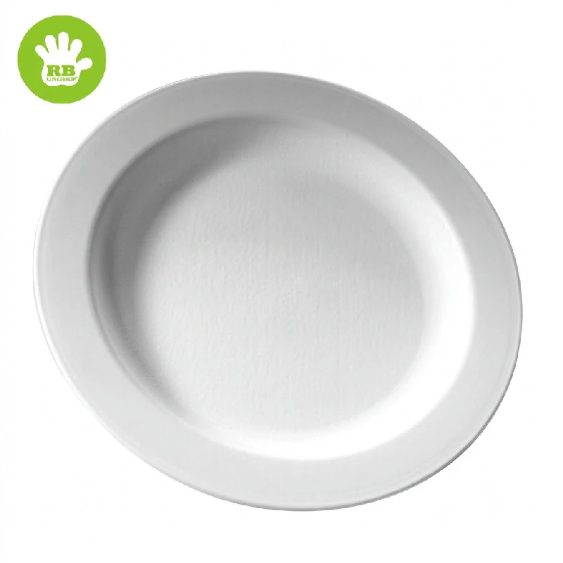Teller Ø18 cm weiß Polycarbonat PA18-T by Rbdrinks color Svart