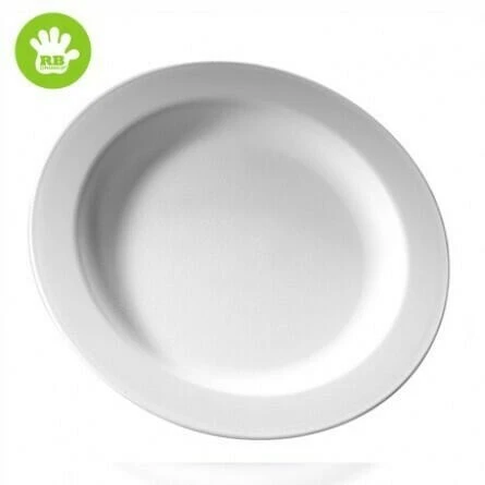 Teller Ø18 cm weiß Polycarbonat PA18-T by Rbdrinks color Svart