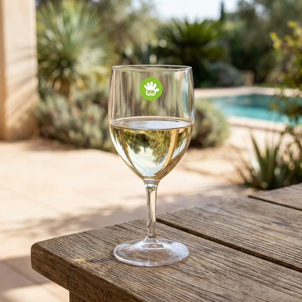 Weinglas 25 cl aus klarem Polycarbonat VN25-T by Rbdrinks color Svart