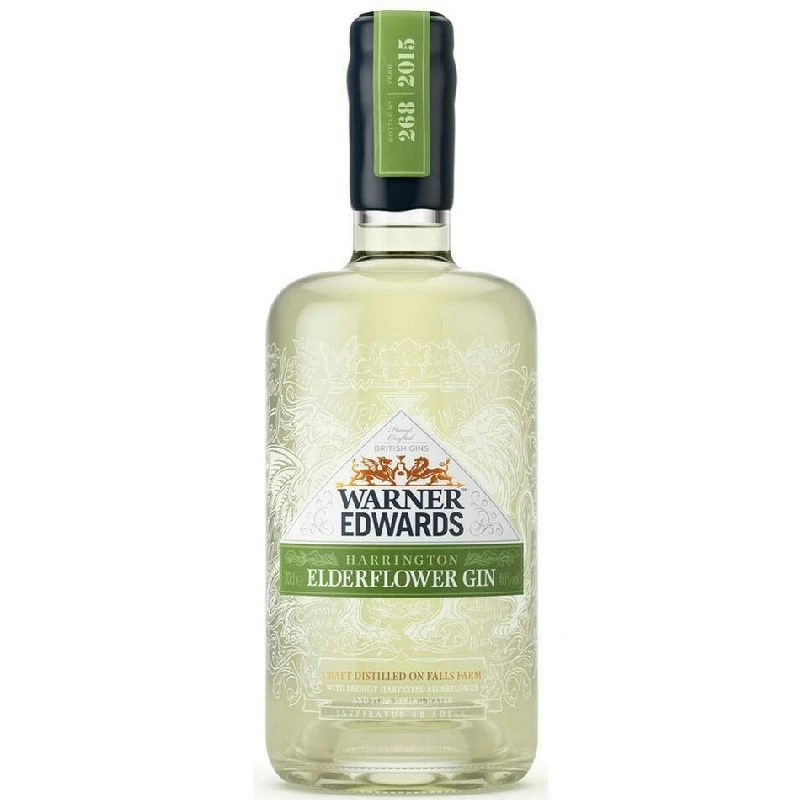 Warner Edwards Elderflower Gin FL 70 51267 by WARNEREDWA color Svart