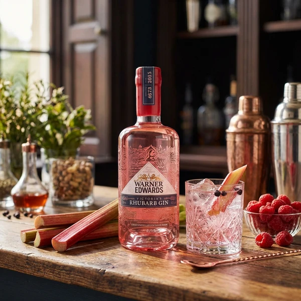 Warner's Rhubarb Gin 70 cl 51269 by WARNEREDWA color Svart