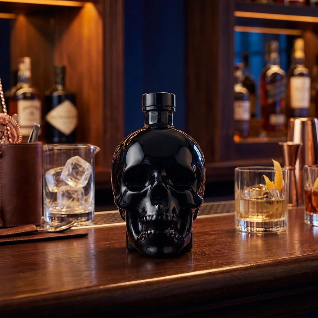 Crystal Head Vodka "Onyx" - Limited Edt. 52222 by CRYSTALHEA color Svart