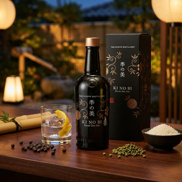 KI NO BI Kyoto Dry Gin FL 70 51288 by KINOBI color Svart