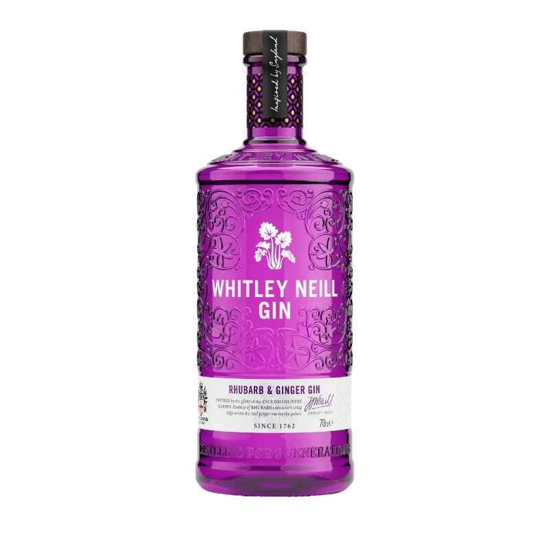 Whitley Neill Rhabarber & Ingwer Gin FL 70 51301 by WHITLEYNEI color Svart