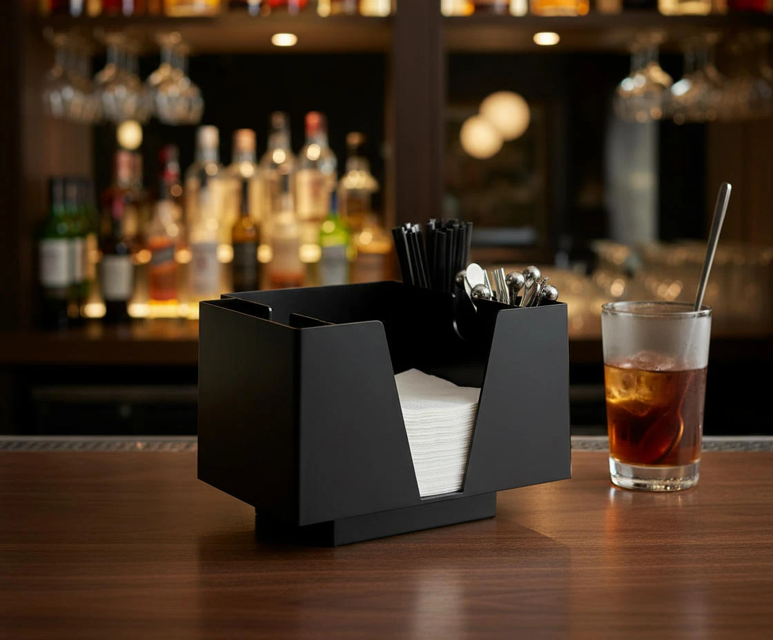 3-teiliger Bar-Organizer Schwarz btbl3473 by Beaumont color Svart