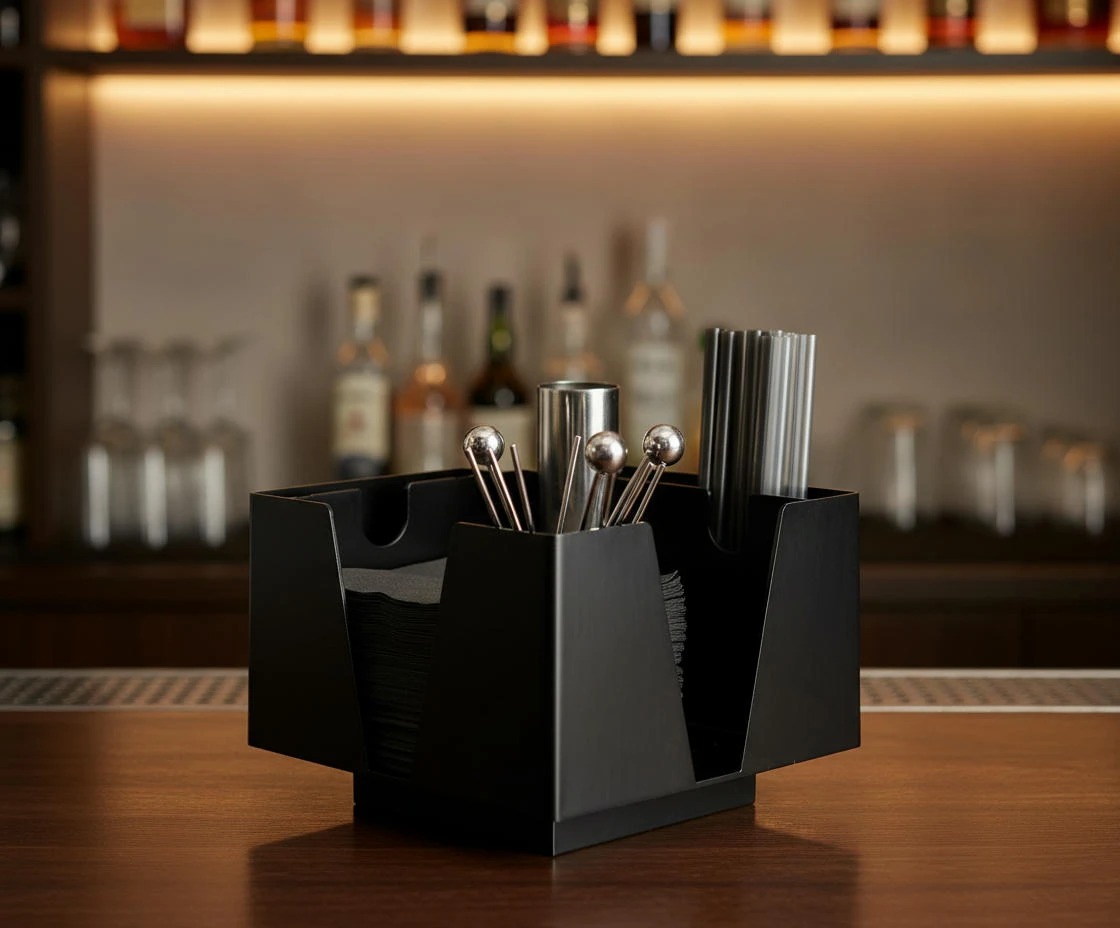3-teiliger Bar-Organizer Schwarz btbl3473 by Beaumont color Svart