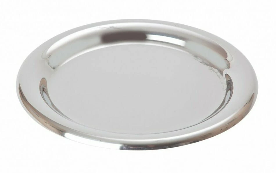 Rechnungstablett aus Edelstahl - Ø13,7 cm BTBL3529 by Beaumont color Silver