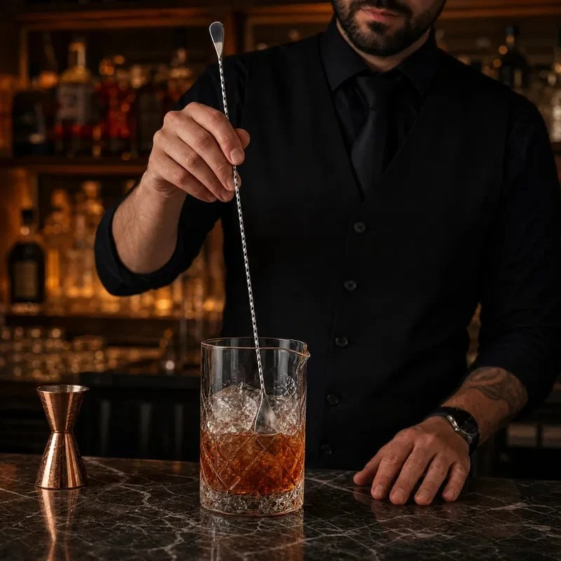 Cocktail-Barlöffel Edelstahl – Mezclar BTBL3675 by Beaumont color Svart