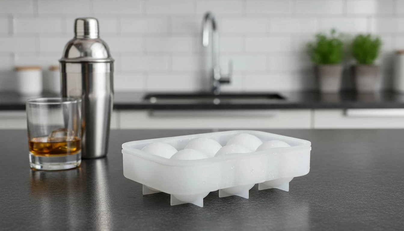 Silikon-Eiskugelform für 6 Kugeln BTBL3351 by Beaumont color Svart
