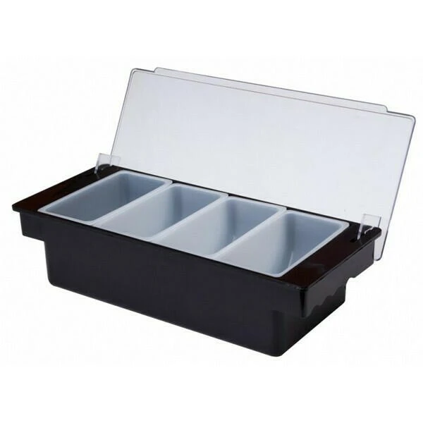 Bar-Zutatenbehälter – 4 Fächer x 1 Pint BTBL3765 by Beaumont color Svart