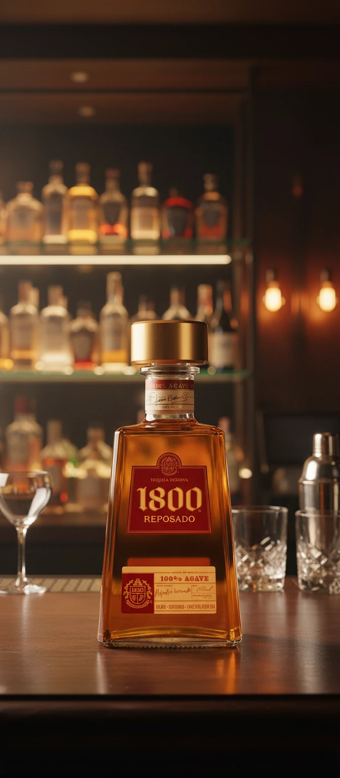1800 Tequila Reposado 70 cl 53082 by 1800 color Svart