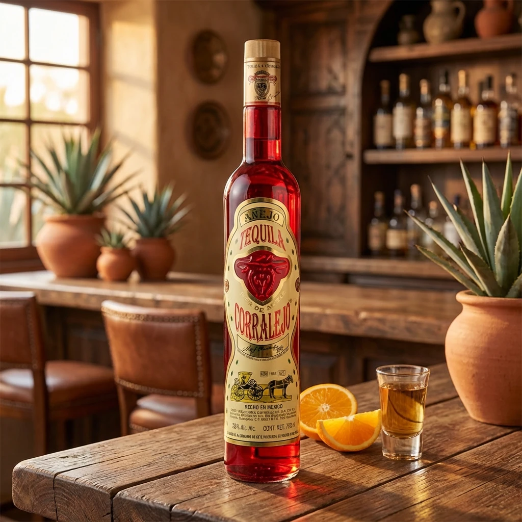 Corralejo Tequila Añejo 70 cl 53085 by CORRALEJO color Svart