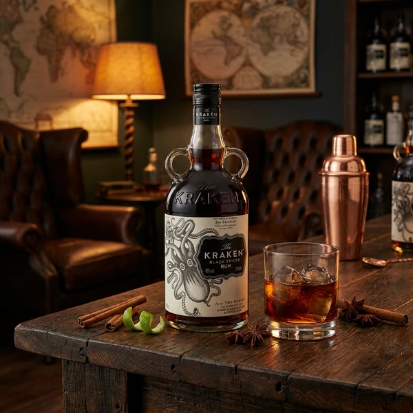 Kraken Spiced Rum FL 70 54029 by KRAKEN color Svart