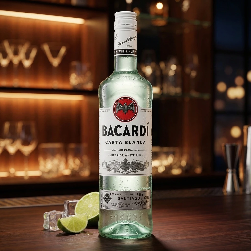 Bacardi Superior Carta Blanca Rum 70 cl 54071 by BACARDI color Svart