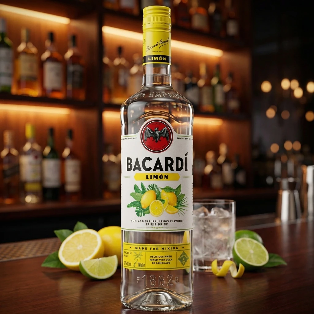 Bacardi Limón Rum 70 cl 54076 by BACARDI color Svart
