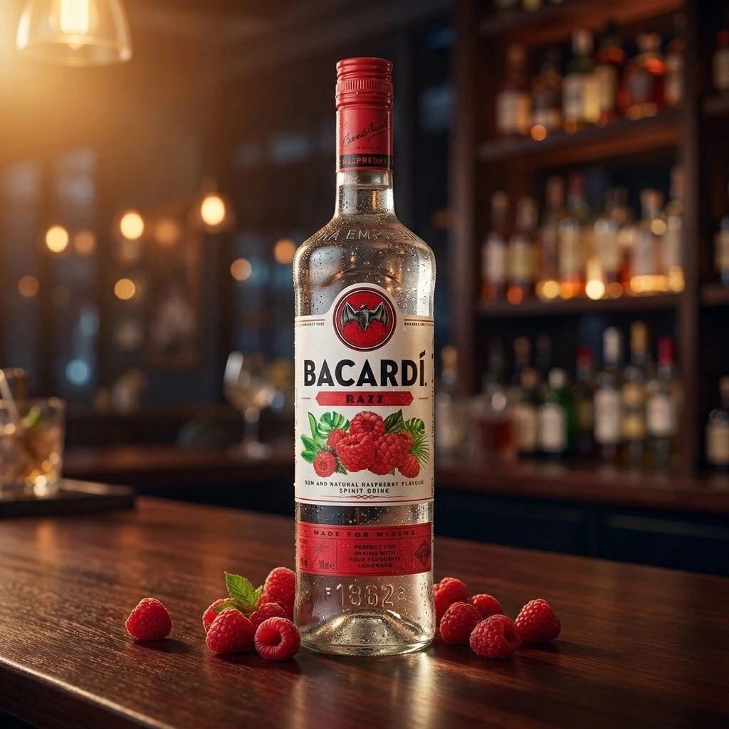 Bacardi Razz Rum 70 cl 54077 by BACARDI color Svart