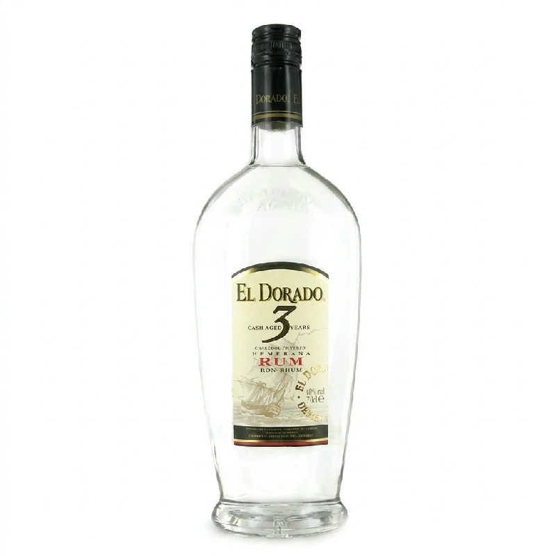 El Dorado 3 Jahre alter weißer Rum FL 70 54082 by ELDORADO color Svart