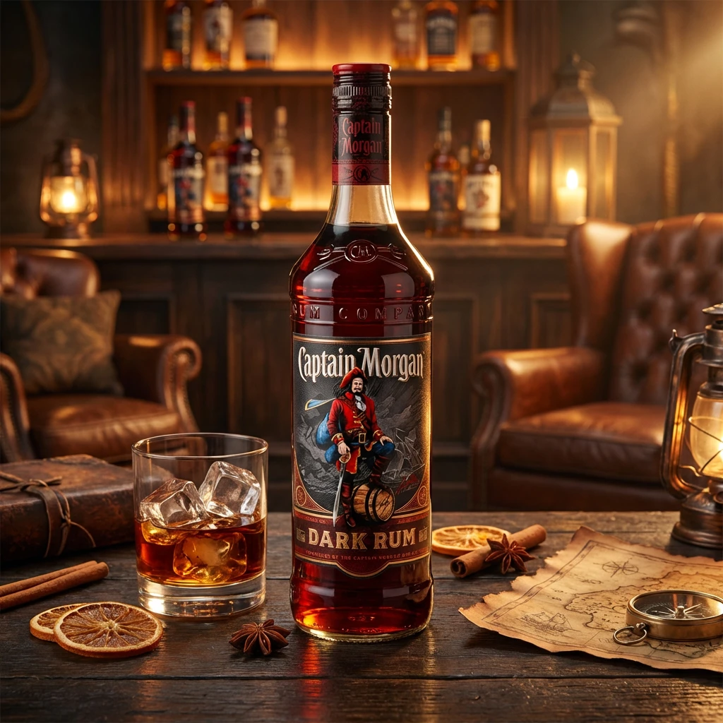 Captain Morgan Black Jamaica Rum 100 cl 54096 by CAPTAINMOR color Svart