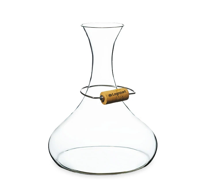 Legnoart LANGHE Dekantierkaraffe mit Korkenhalter 2,5 L LEDV10 by Legnoart color Svart