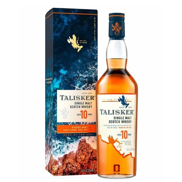 Talisker 10 YO Single Malt Scotch FL 70 55029 by TALISKER color Svart