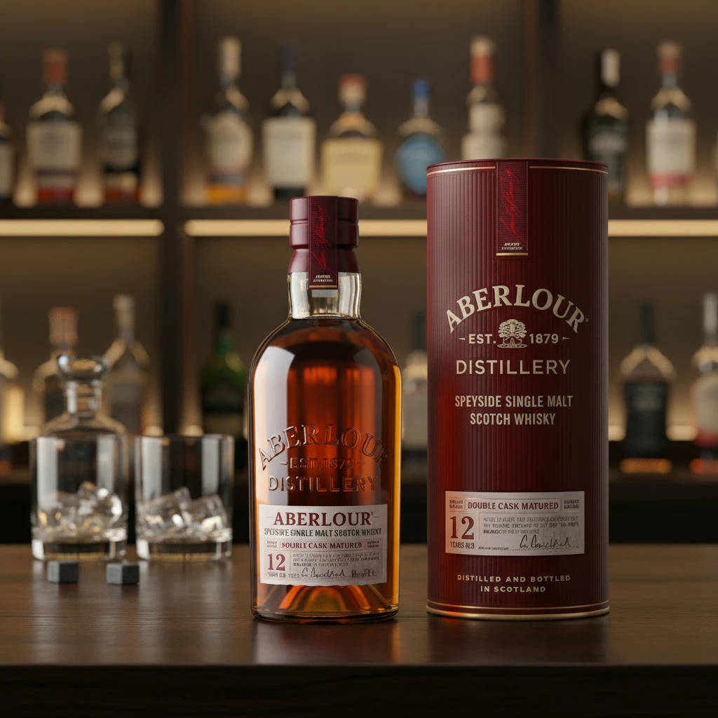 Aberlour 12 YO Speyside Single Malt FL 70 55073 by ABERLOUR color Svart