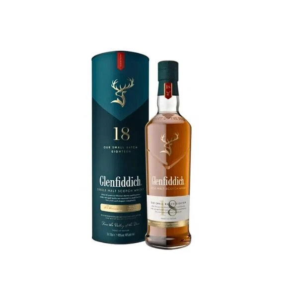 Glenfiddich 18 YO Single Malt FL 70 55087 by GLENFIDDIC color Svart
