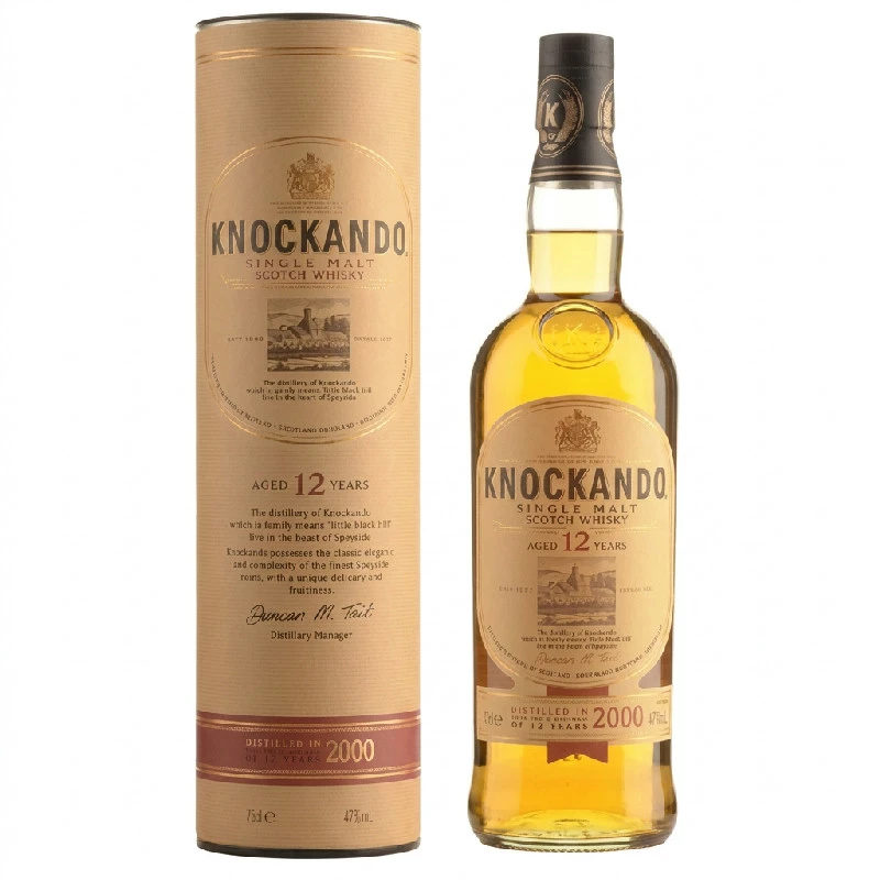Knockando 12 YO Speyside Single Malt FL 70 55088 by KNOCKANDO color Svart