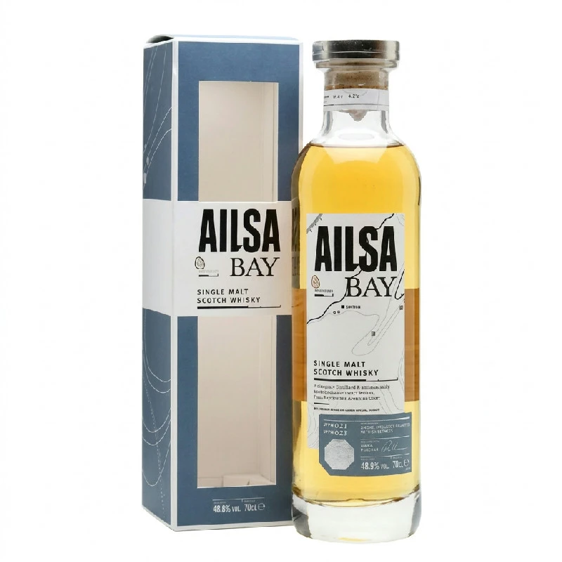 Ailsa Bay Lowland Single Malt Scotch FL 70 55138 by AILSA color Svart
