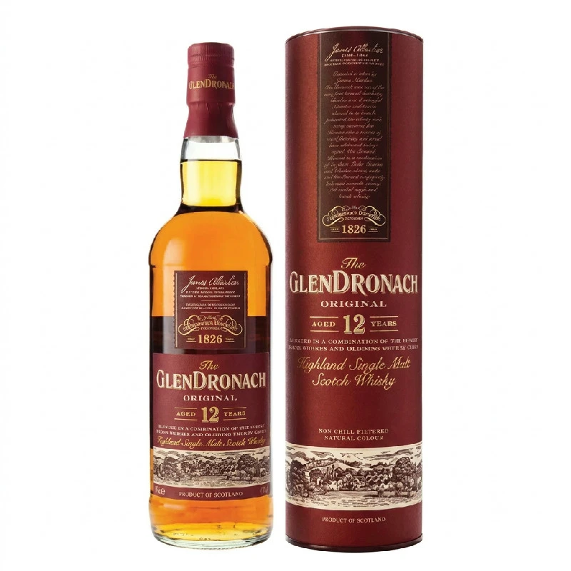 GlenDronach Original 12 YO Highland Single Malt FL 70 55163 by GLENDRONAC color Svart