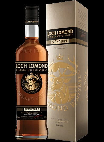 Loch Lomond Signature Blended Scotch Whisky FL 70 55225 by LOCHLOMOND color Svart