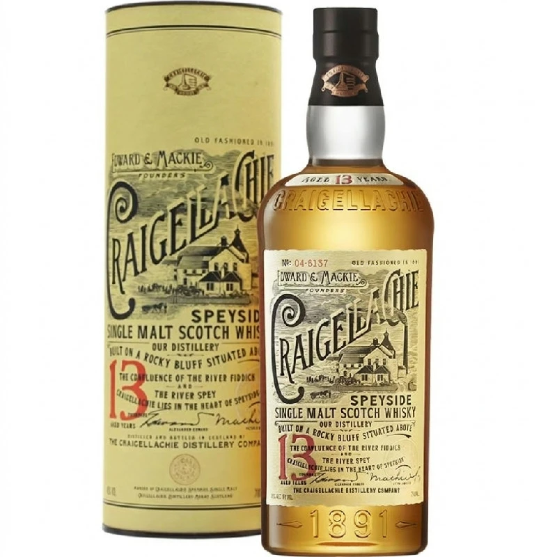 Craigellachie 13 YO Speyside Single Malt 70 cl 55265 by CRAIGELLAC color Svart