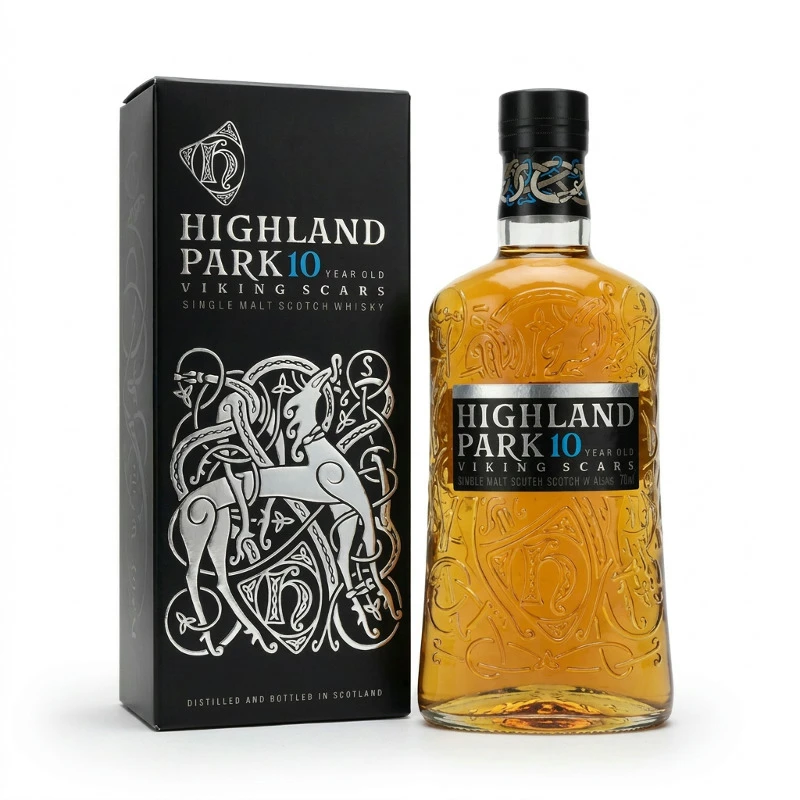 Highland Park 10 YO Single Malt Scotch FL 70 55283 by HIGHLANDPA color Svart