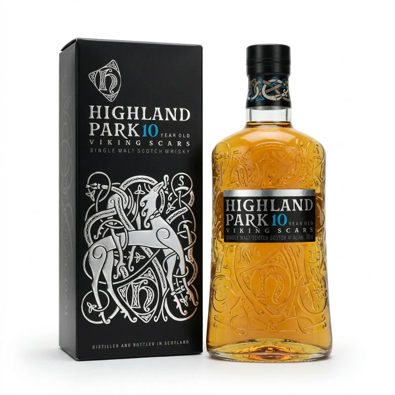 Highland Park 10 YO Single Malt Scotch FL 70 55283 by HIGHLANDPA color Svart
