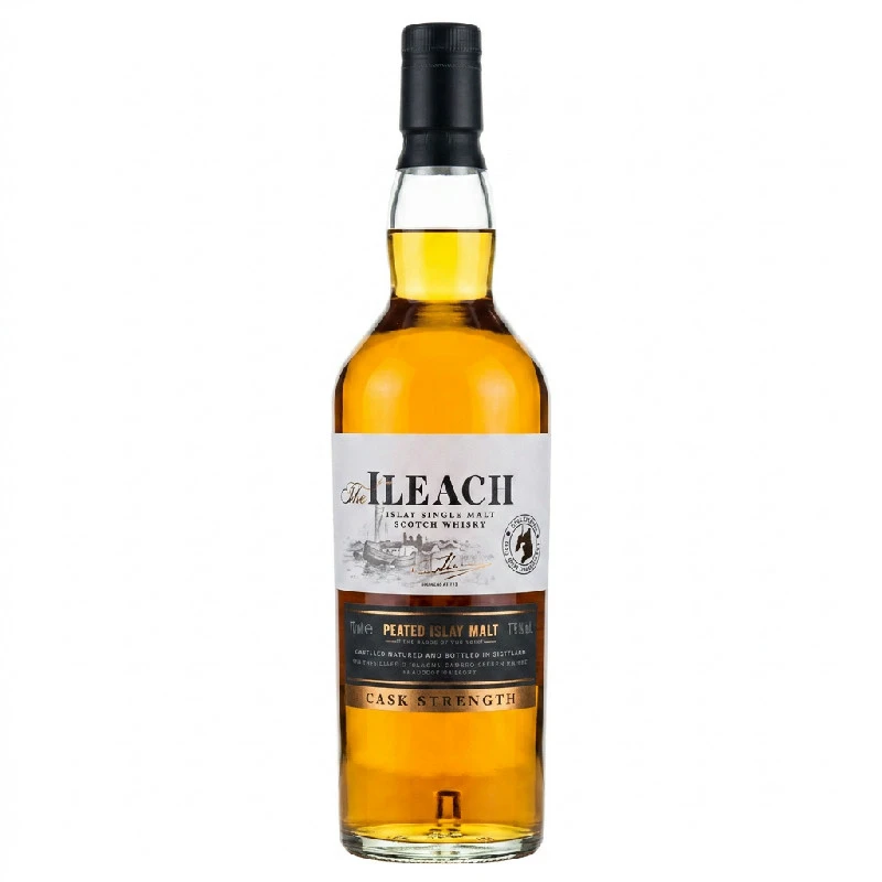 Ileach Peated Cask Strength Islay Single Malt FL 70 55345 by ILEACH color Svart