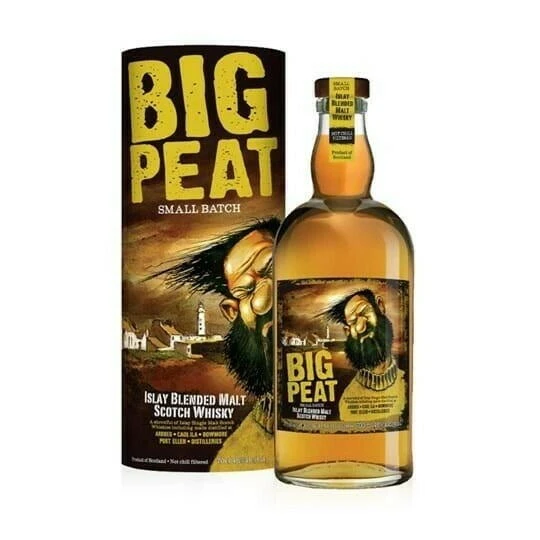 Douglas Laings "Big Peat" Blended Islay Malt FL 70 56038 by BIGPEAT color Svart