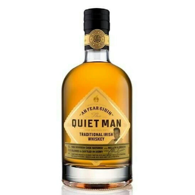 Quiet Man Superior Irish Blended Whiskey FL 70 57087 by QUITMAN color Svart
