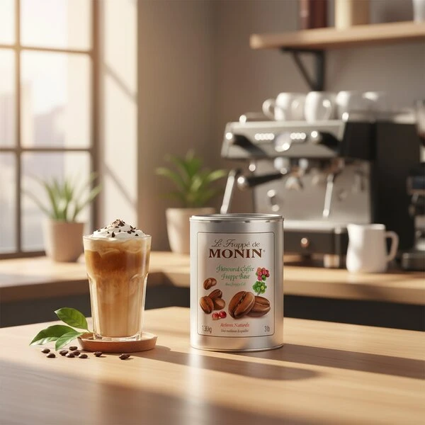 Monin Frappé Kaffee Basis, 1,36KG 61001 by MONIN color Svart