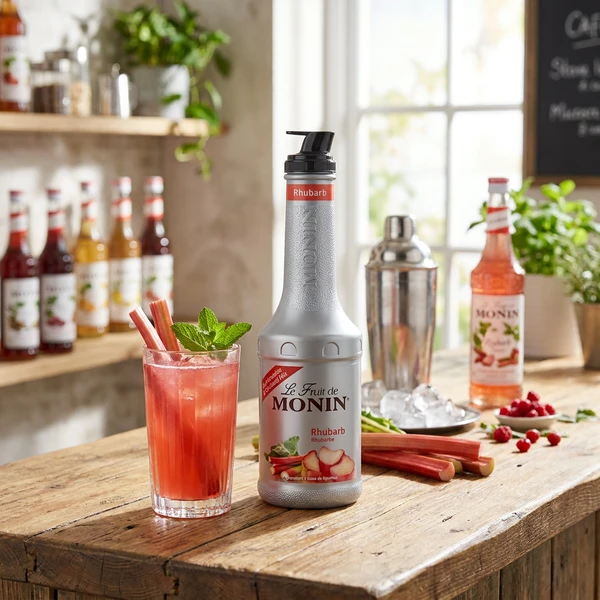 Monin Purémix Rhabarber FL 100 61198 by MONIN color Svart