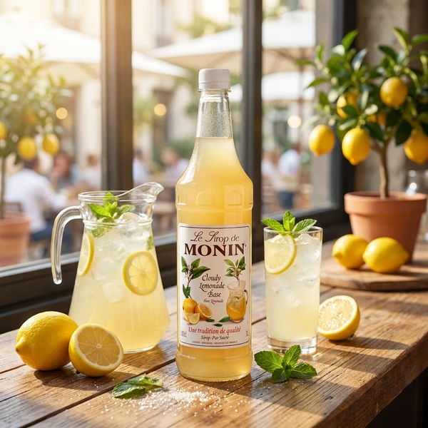 Monin Cloudy Lemonade, PET (+Pfand) FL 100 61225 by MONIN color Svart
