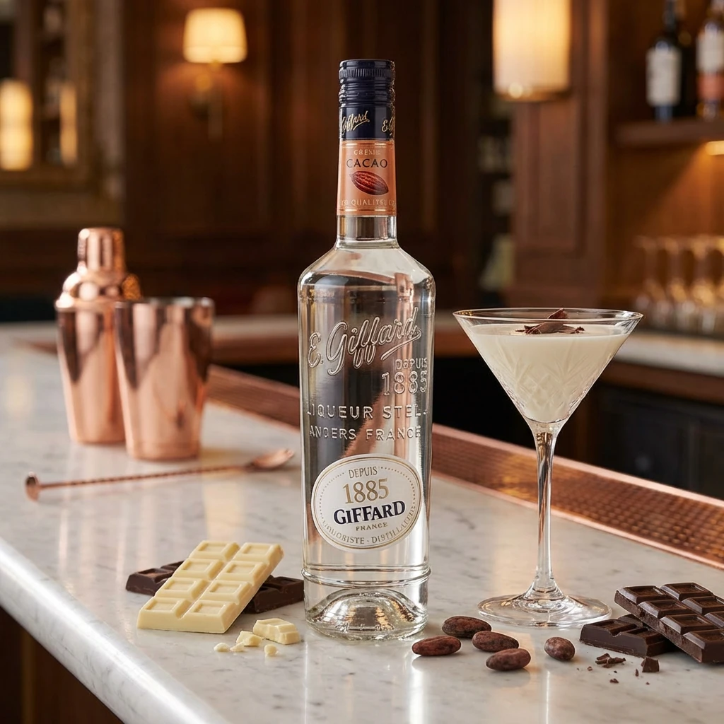 Giffard Crème de Cacao White Likör 70 cl 63321 by GIFFARD color Svart