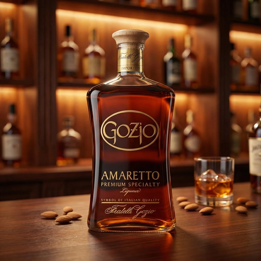Amaretto Gozio Likör 70 cl 63396 by GOZIO color Svart