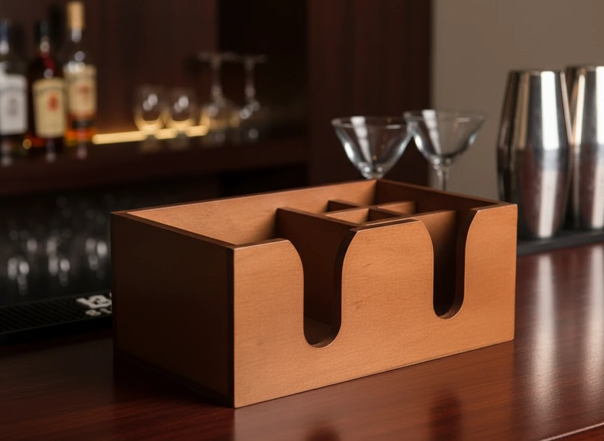 Bar Caddy – Holz BTBL3542 by Beaumont color Bruin